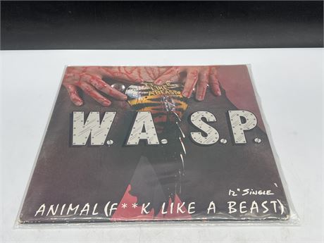 RARE WASP - ANIMAL (F**K LIKE A BEAST) 12” SINGLE - VG+