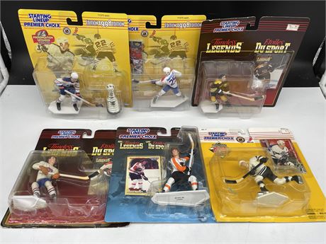 6 NHL FIGURES (NEW IN BOX)