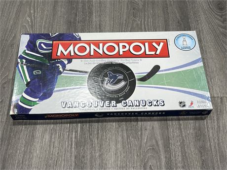 MONOPOLY - VANCOUVER CANUCKS - AS NEW