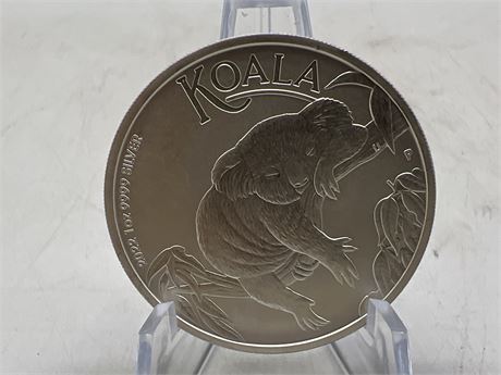 1 OZ .999 FINE SILVER KOALA COIN