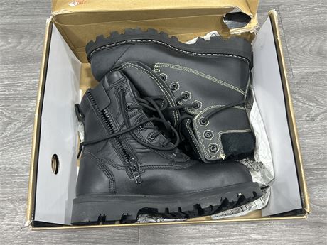 NEW ROYER STEEL TOE WORK BOOTS - SIZE 8