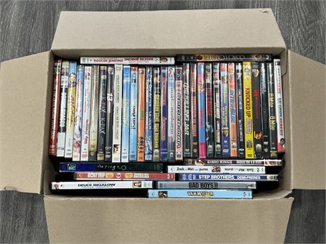 BOX OF DVDS - 40