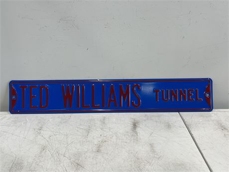 METAL TED WILLIAMS TUNNEL SIGN (36”x6”)