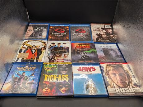 COLLECTION OF ACTION BLURAY MOVIES - EXCELLENT CONDITION