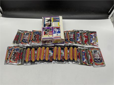 1991 NHL HOCKEY BOX OF CARDS (OPEN) + UPPER DECK ICE HEROES 2005-2009 UNOPENED