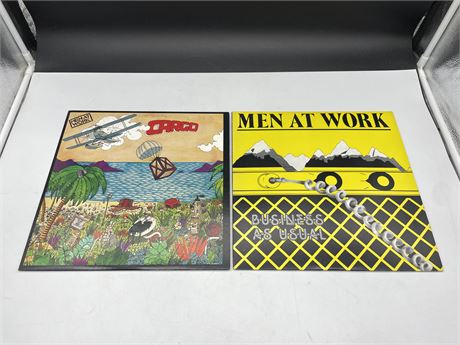 2 MEN AT WORK RECORDS - NEAR MINT (NM)