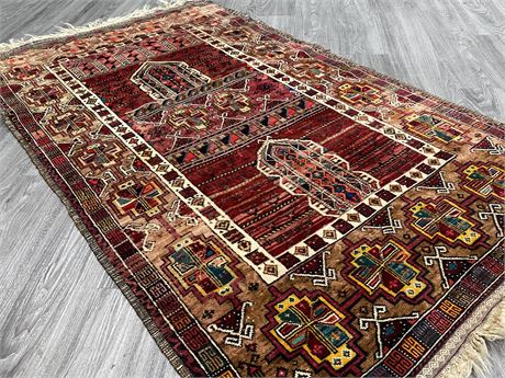 HAND KNOTTED PERSIAN CARPET (6ft6”x3ft7”)