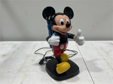 VINTAGE MICKEY MOUSE PHONE (14” tall)