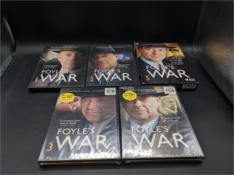 FOYLES WAR SEASONS 1 - 5 (SEASONS 3 & 4 ARE SEALED) - DVD