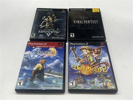4 PS2 GAMES - GOOD CONDITION