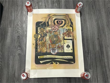 SHAMAN, JACK OF HEARTS & M’LADY LUTHER PORTRAIT, SIGNED NUMBERED LITHOGRAPH