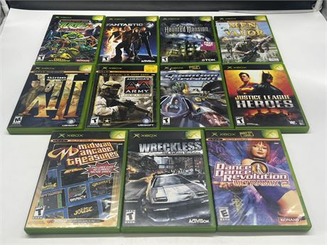 11 XBOX GAMES - CONDITION VARIES