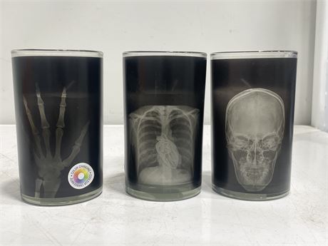 3 NEW COLOUR CHANGING HALLOWEEN CANDLES