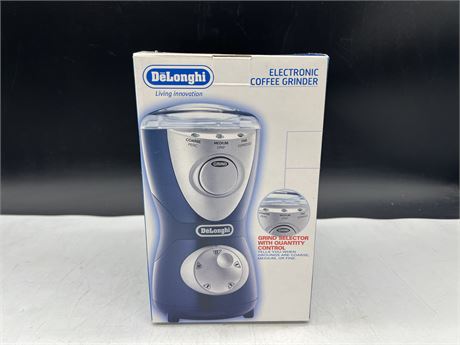 NEW DELONGHI ELECTRIC COFFEE GRINDER