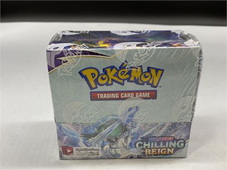 SEALED - POKEMON SWORD & SHIELD CHILLING REIGN EXPANSION BOX