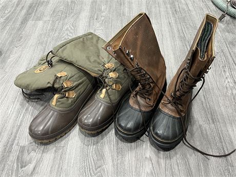 2 PAIRS OF SOREL BOOTS