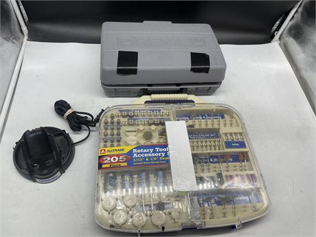 DREMEL IN CASE WITH 205 PIECE ROTARY SET