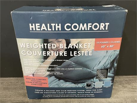 NEW HEALTH COMFORT WEIGHTED BLANKET (60”X80”)