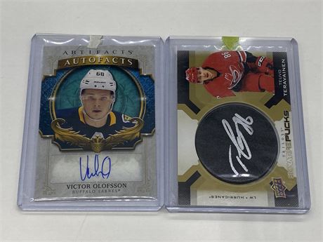 2 NHL AUTO CARDS
