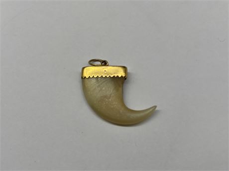 22KT GOLD WRAPPED LIONS CLAW - 1”