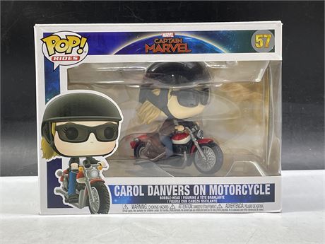 CAPTAIN MARVEL CAROL DANVERS ON MOTORCYCLE FUNKO POP