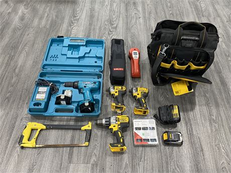 LOT OF VARIOUS POWER TOOLS - MOST NEED WORK