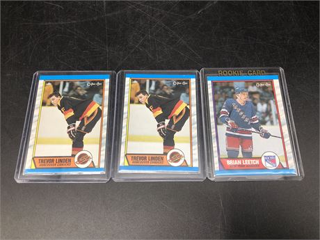 3 ROOKIE NHL CARDS