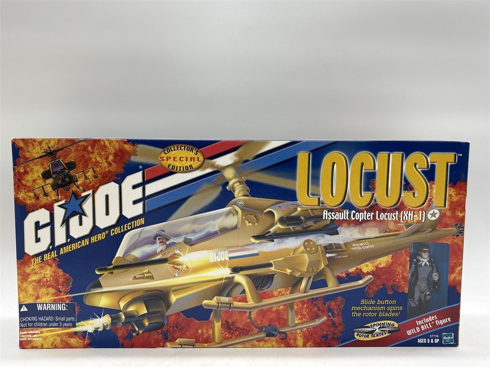アメコミ G.I. JOE Locust Assault Copter XH-1 Urban Auctions - FACTORY SEALED 00' GI JOE LOCUST ASSAULT COPTER