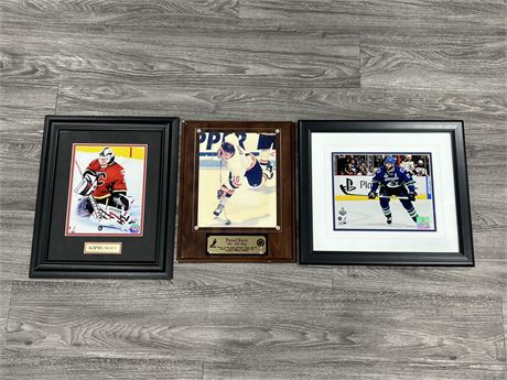3 NHL PICTURES (Largest is 15”x17”)
