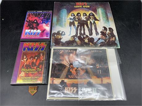 KISS COLLECTORS LOT (Record is scratched)