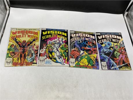 4 VISION AND THE SCARLET WITCH COMICS (1982)