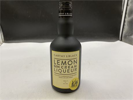 SEALED CARTHY & BLACK SPECIALTY LEMON GIN CREAM LIQUEUR
