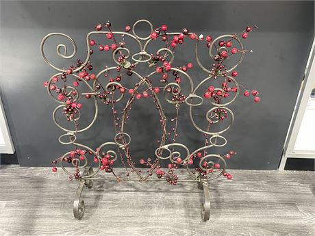 WROUGHT IRON CANDLE DISPLAY - 31” TALL