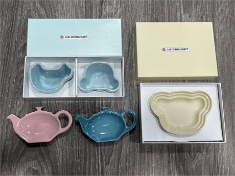 5 NEW SMALL LE CREUSET DISHES