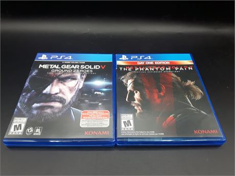 TWO METAL GEAR SOLID GAMES - VERY GOOD CONDITION - PS4