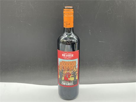 SEALED BIG HOUSE CARDINAL ZINFANDEL 750ML