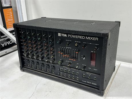 TOA MX-106R POWERED MIXER - WORKS