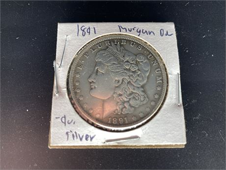 1891 MORGAN DOLLAR - .900 SILVER