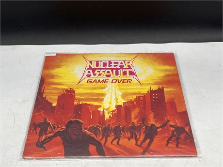 RARE 1986 PRESS - NUCLEAR ASSAULT - GAME OVER - NEAR MINT (NM)