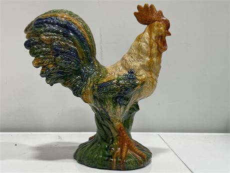 LARGE CERAMIC ROOSTER (14.5” TALL)