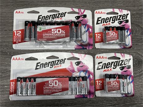 (NEW) ENERGIZER MAX BATTERIES