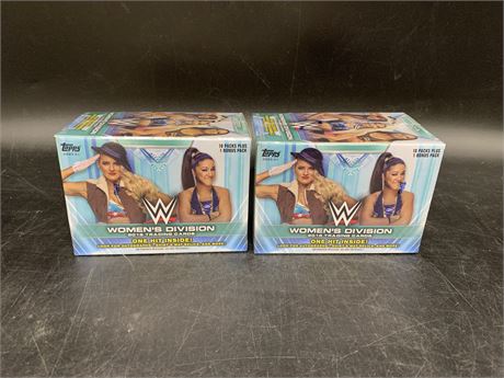 2 NEW BOXES OF WOMANS WRESTLING CARDS