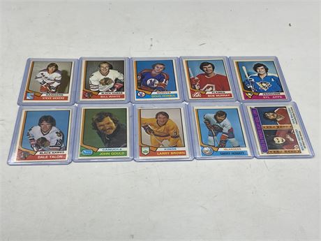 (10) 1973/74 NHL CARDS