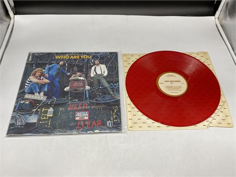 WHO ARE YOU - SPECIAL RED RECORD - NEAR MINT (NM)