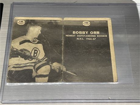1966/67 TOPPS BOBBY ORR ROOKIE PUZZLE BACK