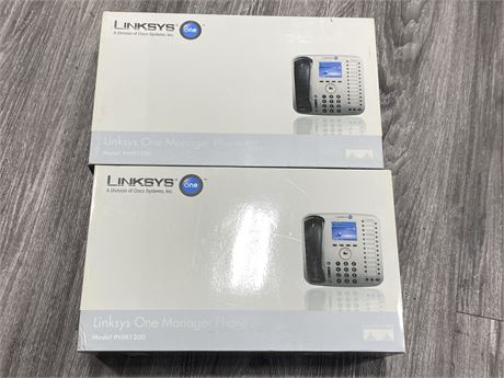 2 LINKSYS ONE MANAGER PHONE PHM1200