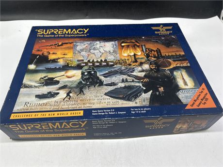 SUPREMACY - THE GAME OF SUPERPOWERS BOARD GAME