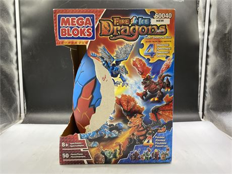 MEGABLOKS FIRE ICE DRAGONS IN BOX 60040