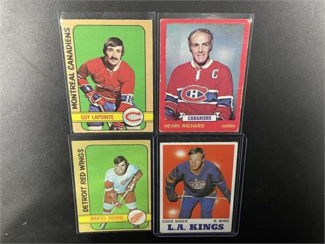 (4) 70’s CARDS