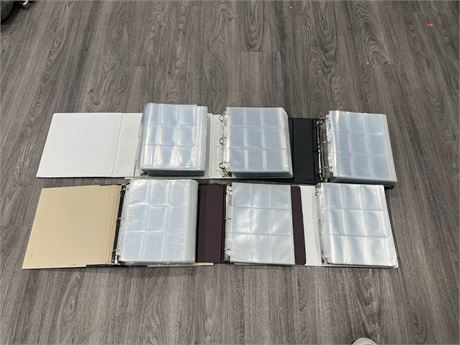 6 BINDERS ULTRA PRO SHEETS - 600 APPRX SHEETS